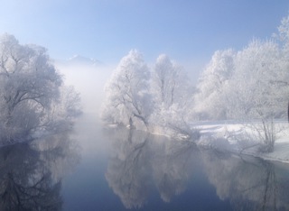 Die Loisach in Kochel